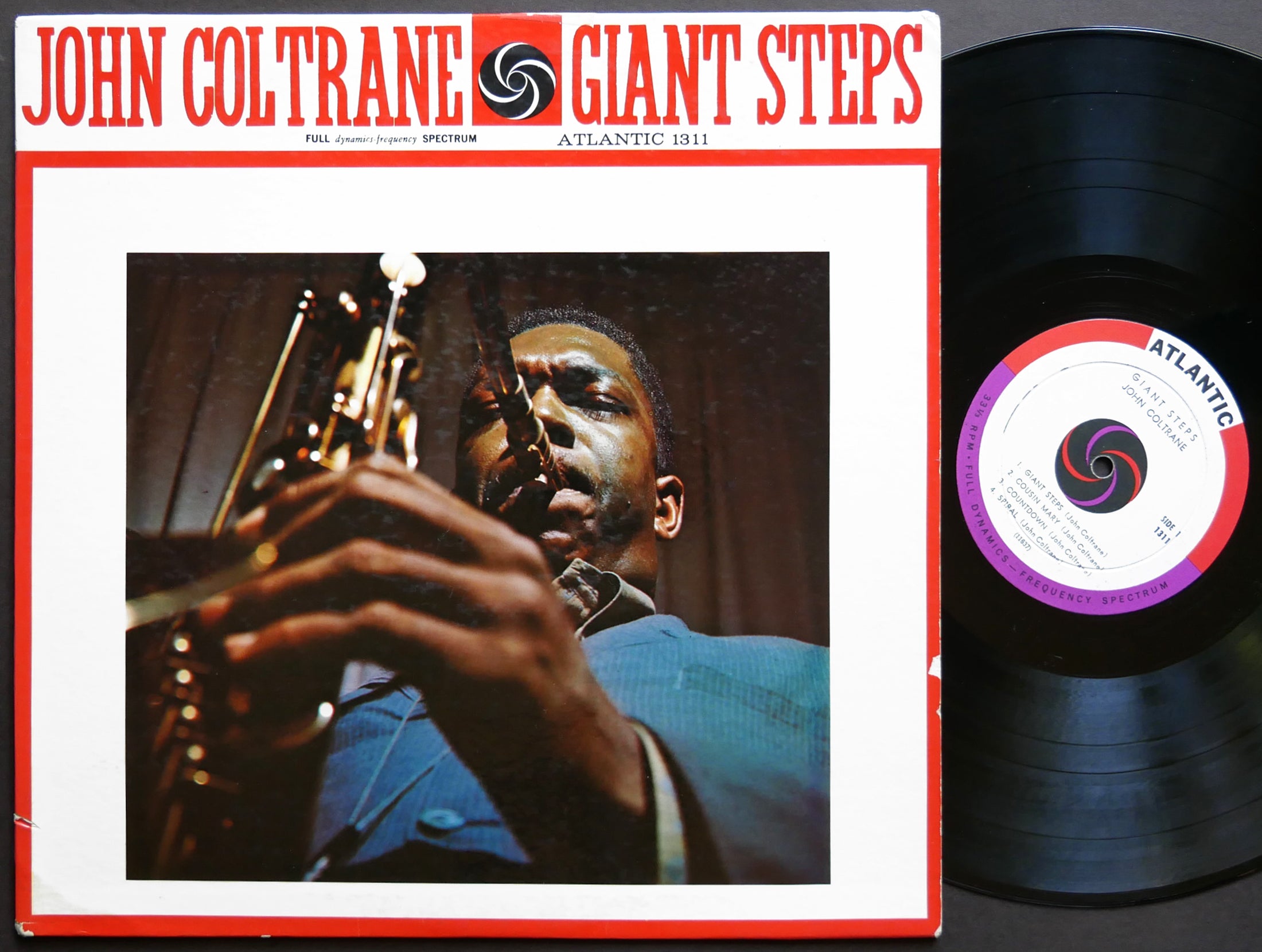 JOHN COLTRANE Giant Steps LP ATLANTIC 1311 US 1960 DG MONO Tommy Flanagan VG+