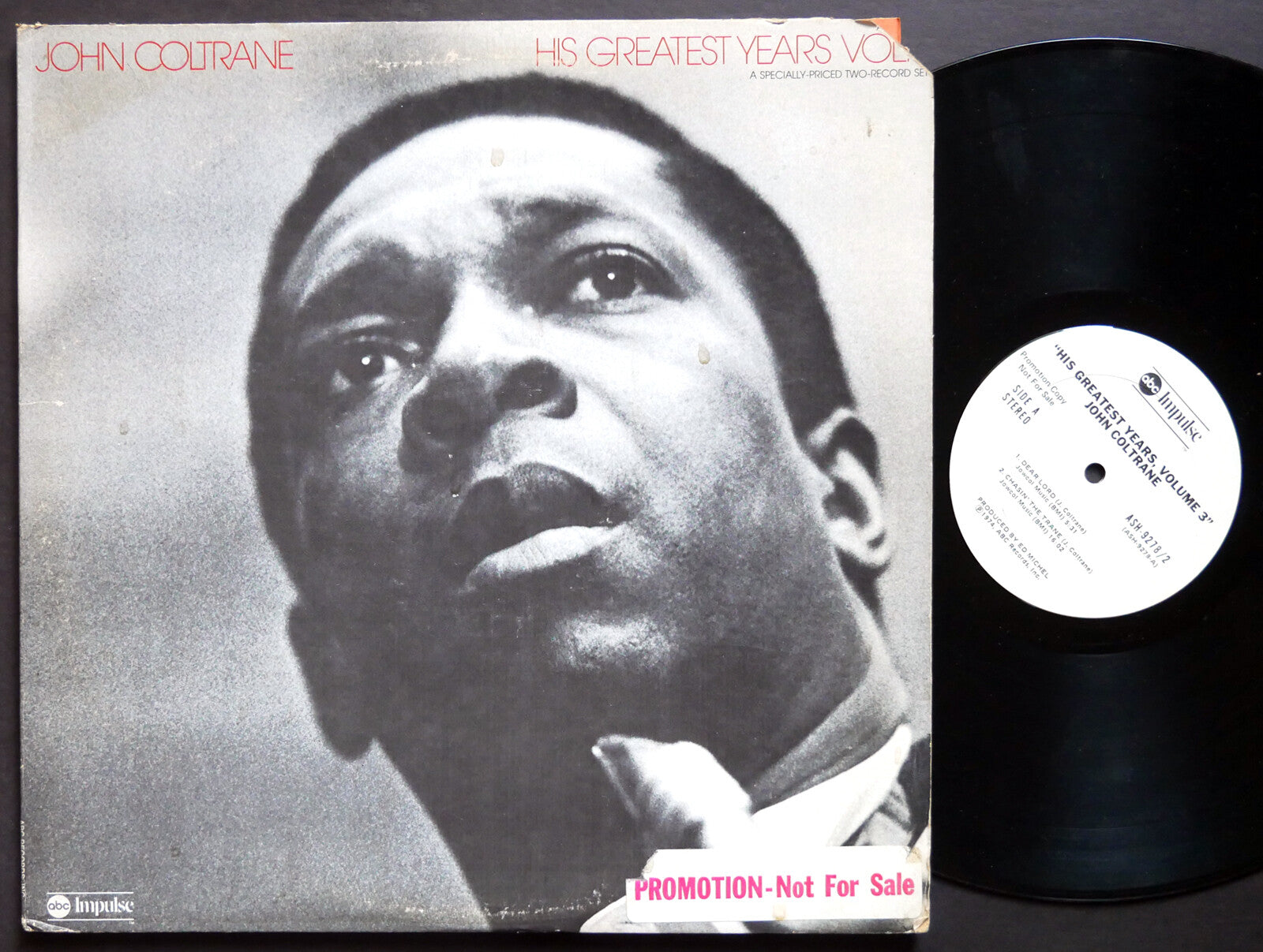 JOHN COLTRANE The Best Of His Greatest Years Vol. 3 LP IMPULSE! ASH-9278-2 PROMO
