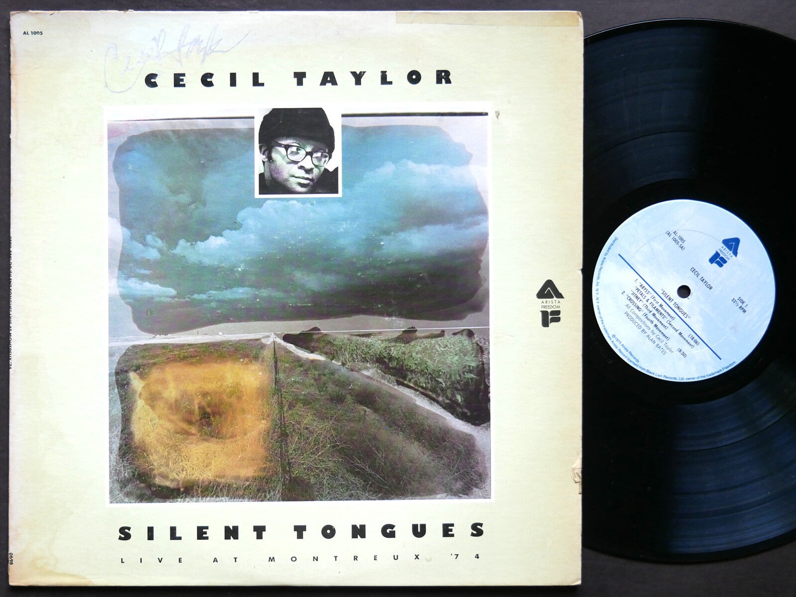 CECIL TAYLOR Silent Tongues: Live At Montreux '74 LP ARISTA AL 1005 SIGNED