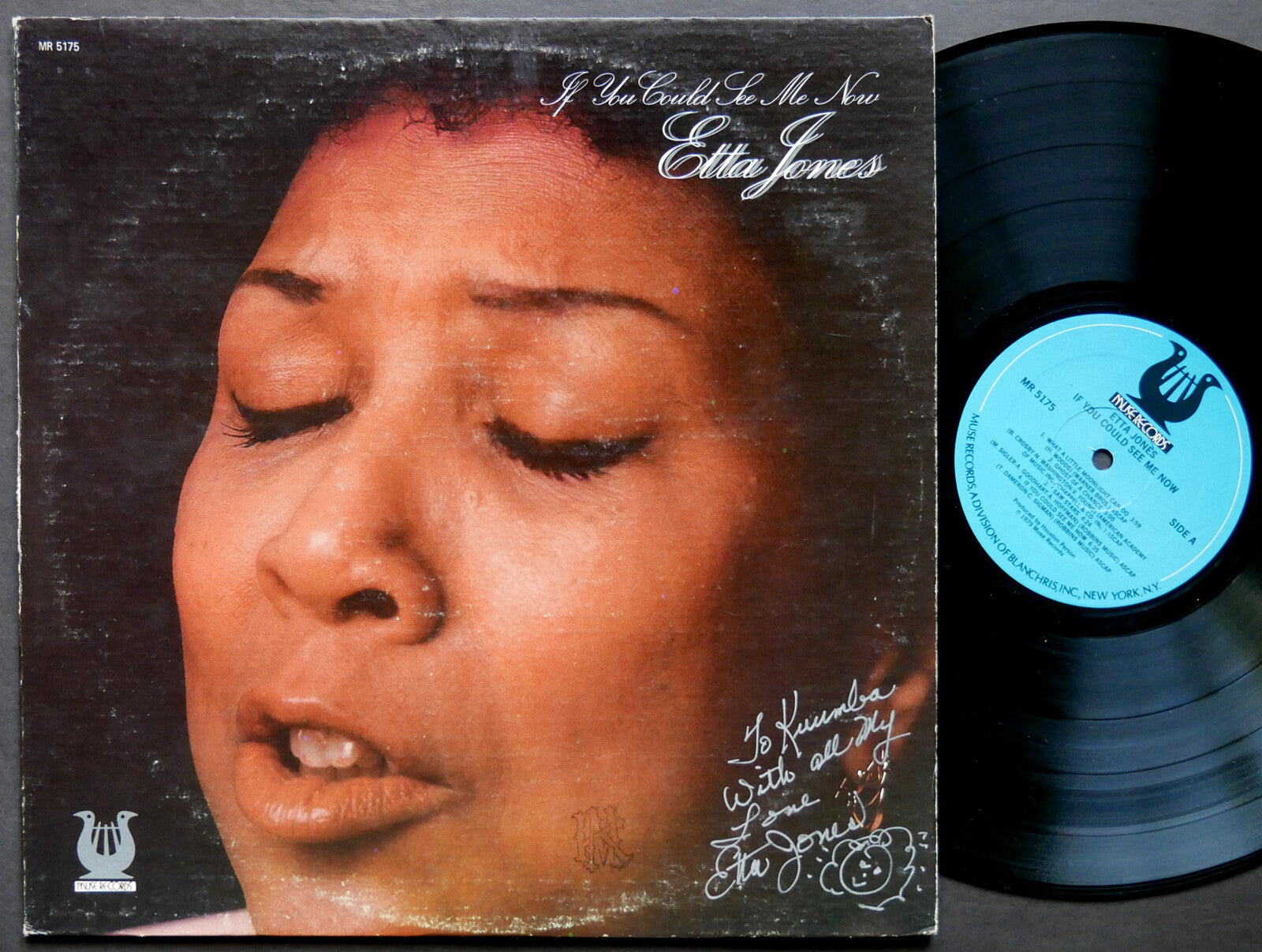ETTA JONES If You Could See Me Now LP MUSE MR 5175 US 1979 Idris Muhammad SIGNED