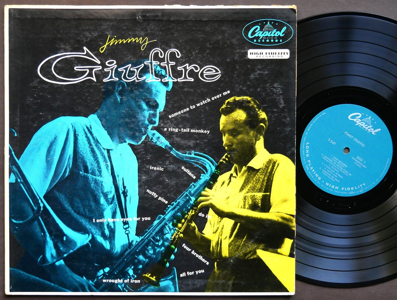 JIMMY GIUFFRE Self Titled CAPITOL RECORDS T 549 MONO Russ Freeman Curtis Counce