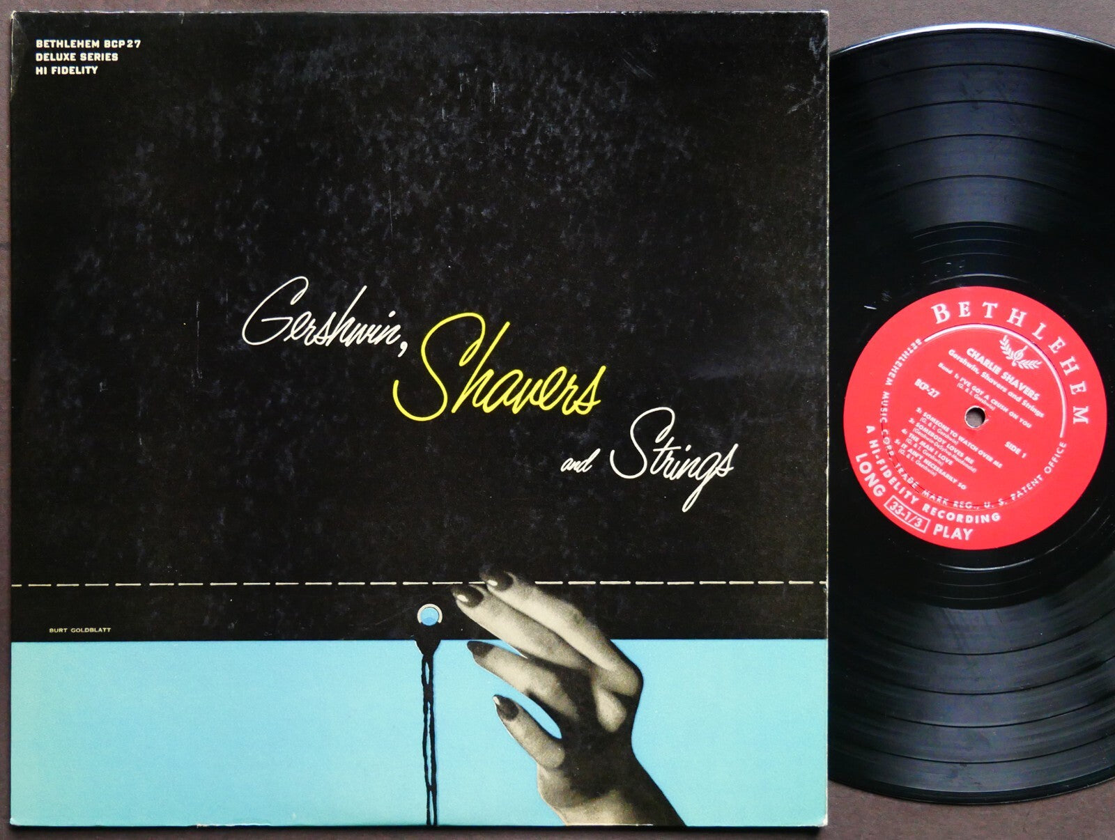 CHARLIE SHAVERS Gershwin, Shavers And Strings LP BETHLEHEM BCP 27 JAZZ DG MONO