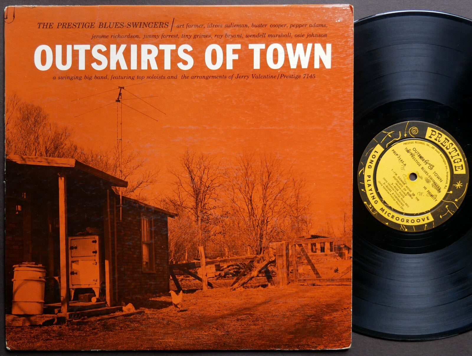PRESTIGE BLUES-SWINGERS Outskirts Of Town LP PRESTIGE 7145 US 1958 Art Farmer