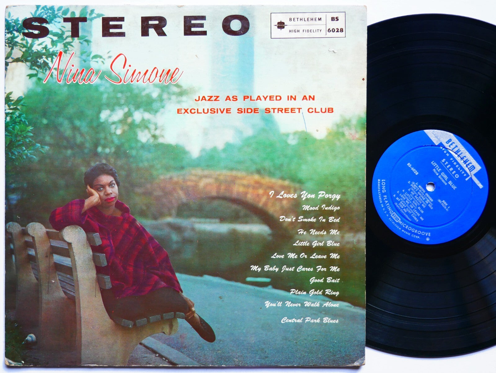 NINA SIMONE Little Girl Blue LP BETHLEHEM RECORDS BS-6028 US 1959 DG ST JAZZ