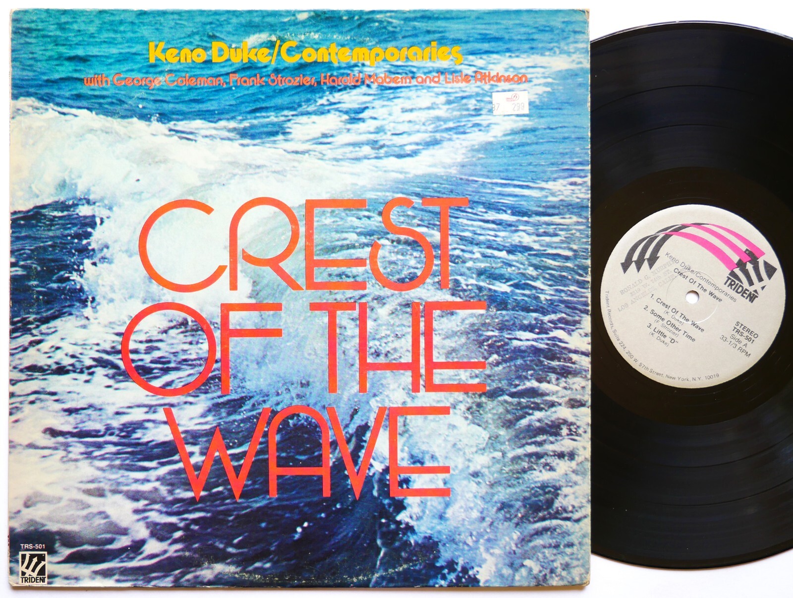 KENO DUKE / CONTEMPORARIES Crest Of The Wave LP TRIDENT TRS 501 George Coleman