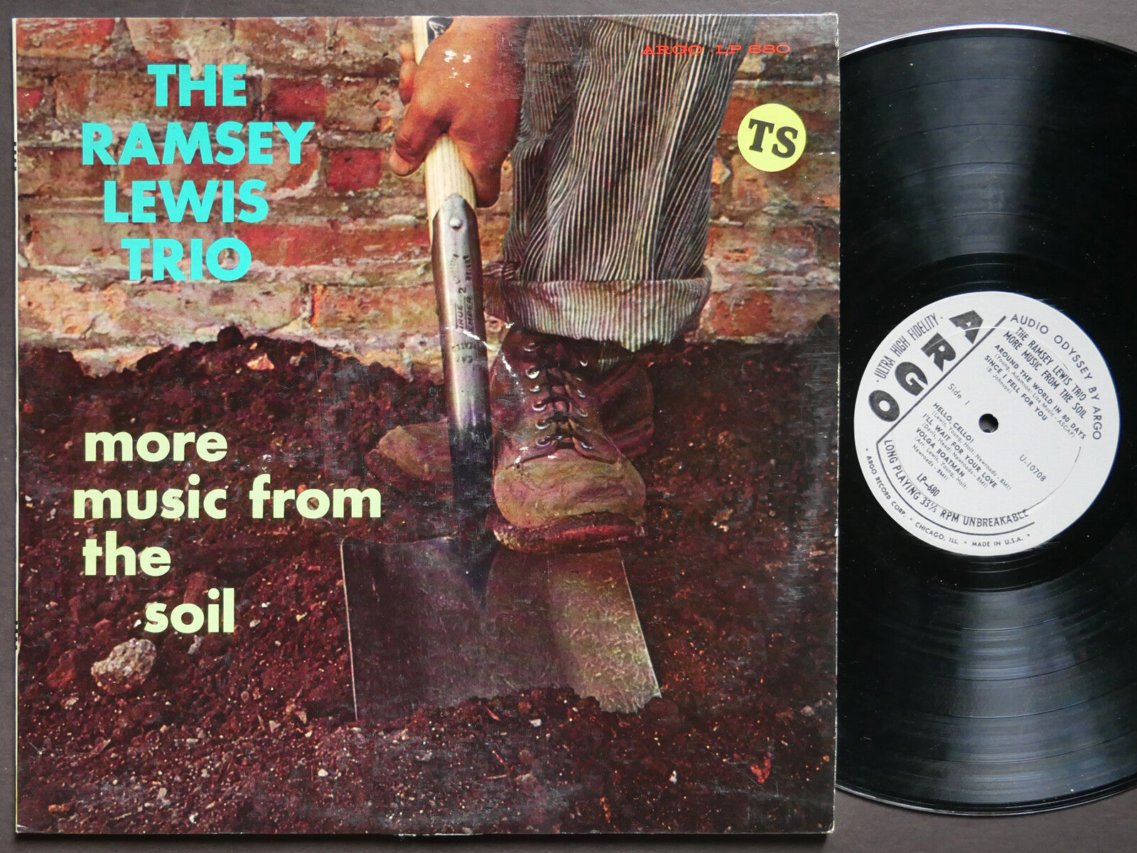 RAMSEY LEWIS TRIO More Music From The Soil LP ARGO LP 680 US 1961 DG MONO JAZZ
