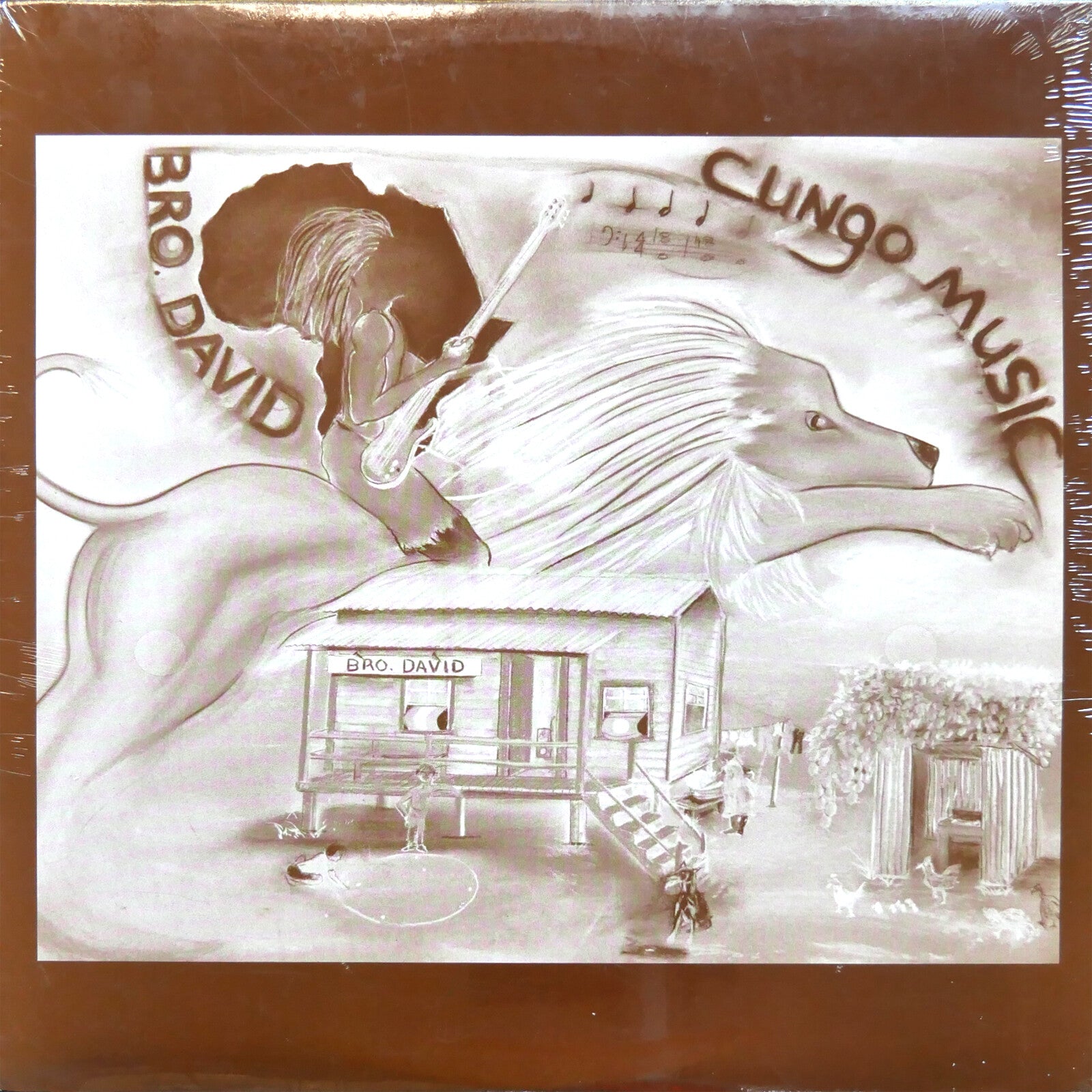 BRO. DAVID Cungo Musik LP CUNGA PRODUCTIONS BTAEP-4002 US 1987 Reggae OG SEALED