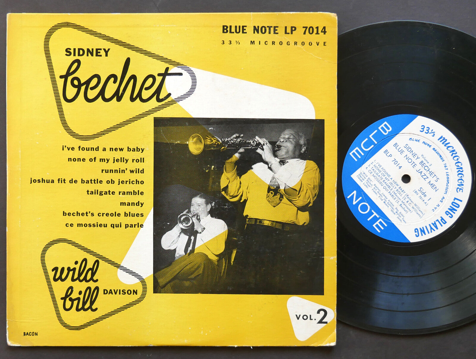 SIDNEY BECHET Wild Bill" Davison Vol. 2 LP BLUE NOTE BLP 7014 US 1953 LEX MONO
