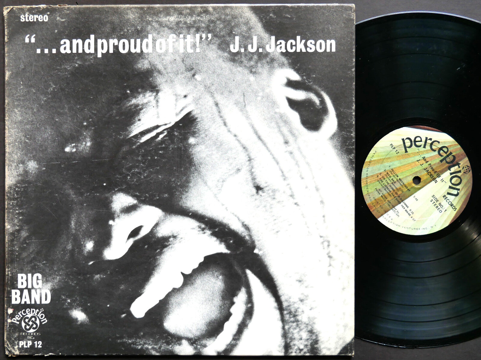 J.J. JACKSON And Proud Of It LP PERCEPTION PLP 12 US 1970 Funk Soul CLEAN