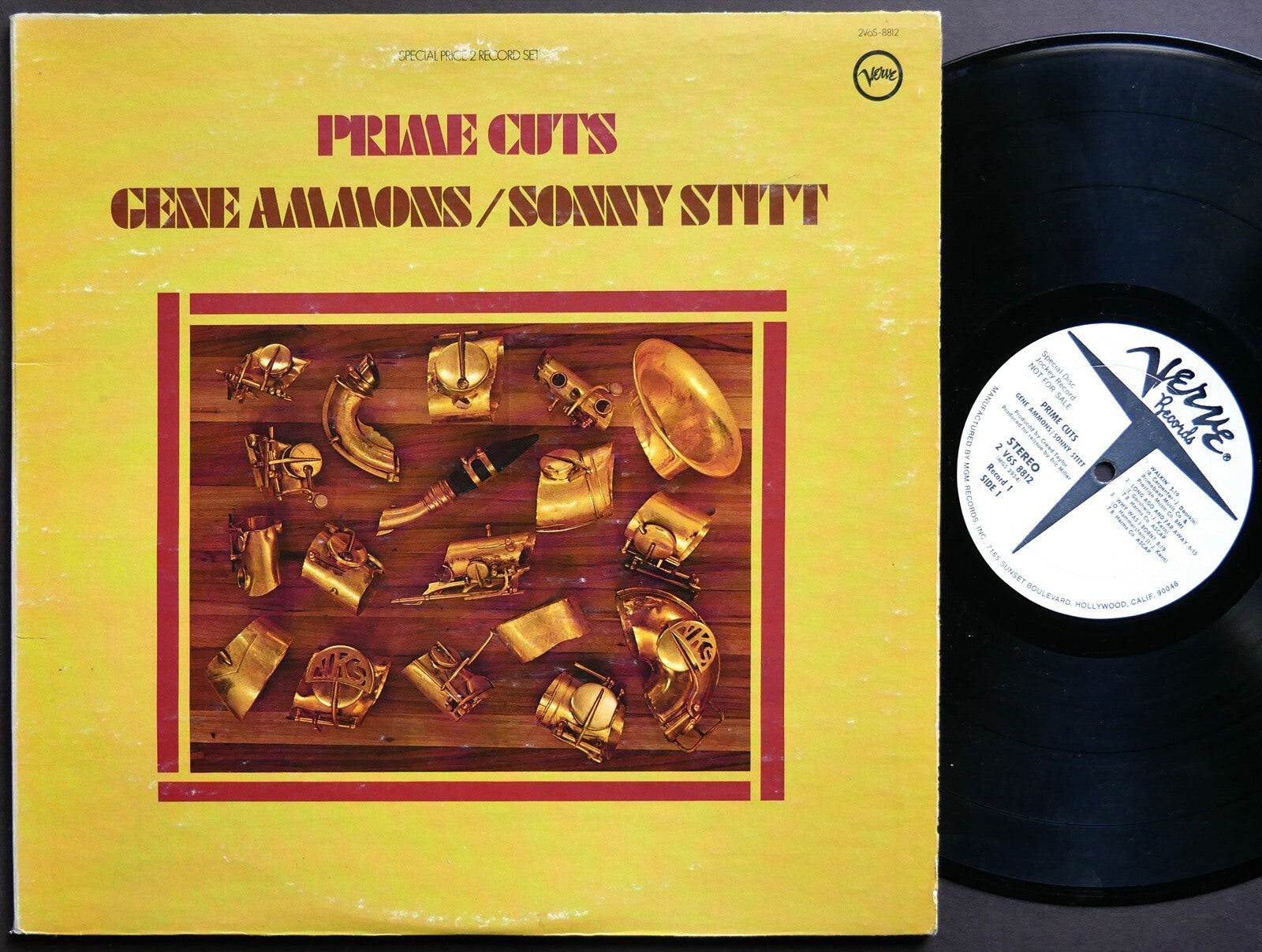 GENE AMMONS / SONNY STITT Prime Cuts 2 x LP VERVE RECORDS 2V6S-8812 US '72 PROMO