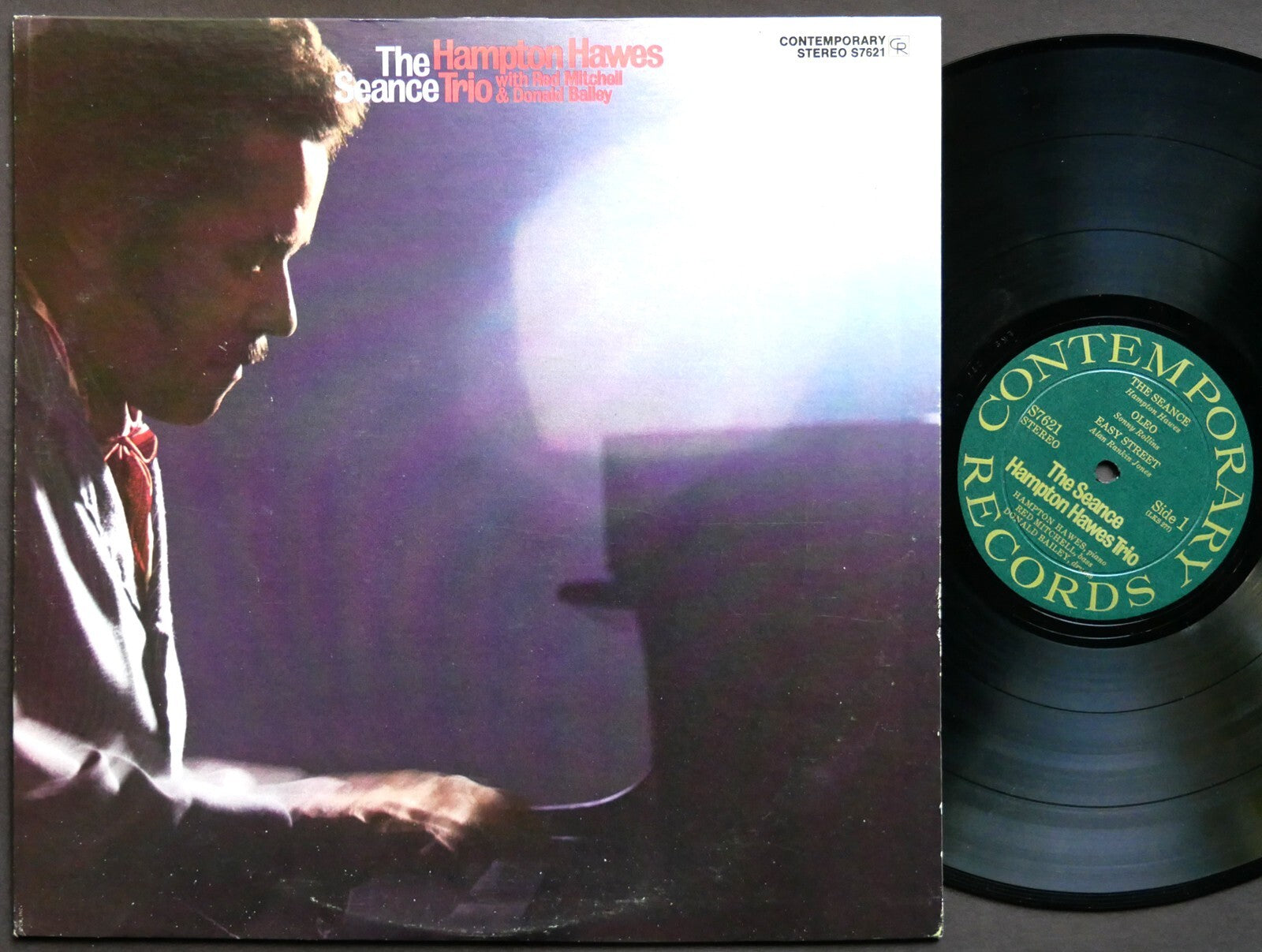 HAMPTON HAWES Trio The Seance LP CONTEMPORARY S7621 US 1969 DG ST Red Mitchell