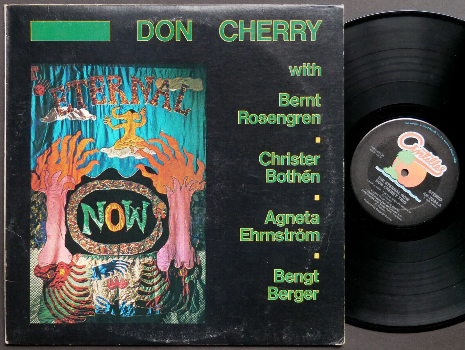 DON CHERRY Eternal Now LP ANTILLES AN 7034 US 1976 FREE JAZZ VG+