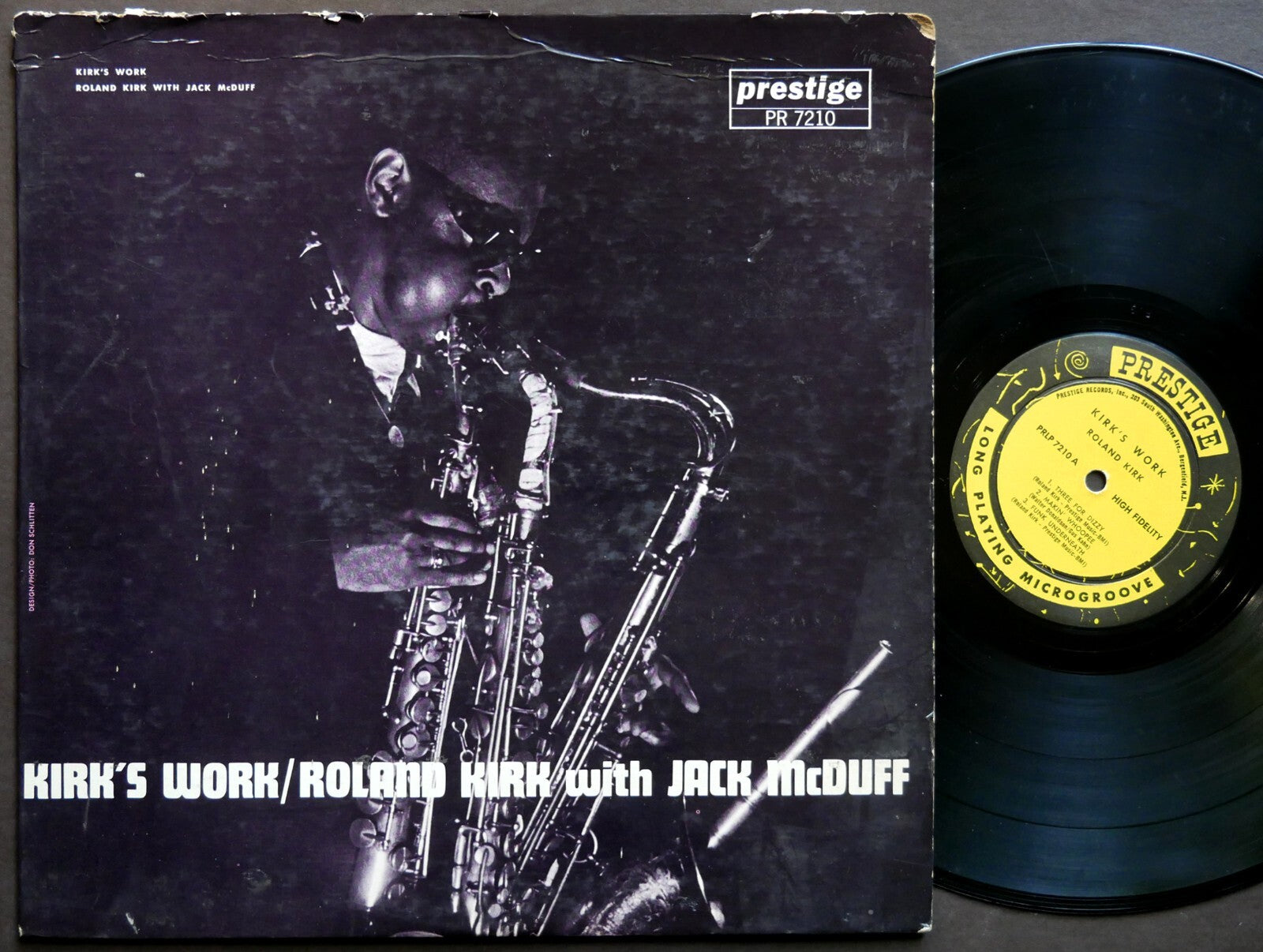 ROLAND KIRK JACK MCDUFF Kirk's Work LP PRESTIGE PRLP 7210 US 1961 NJ RVG DG MONO
