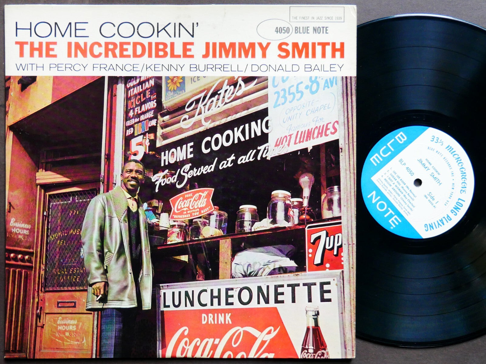 JIMMY SMITH Home Cookin' LP BLUE NOTE BLP 4050 US 1964 NY EAR MONO Kenny Burrell