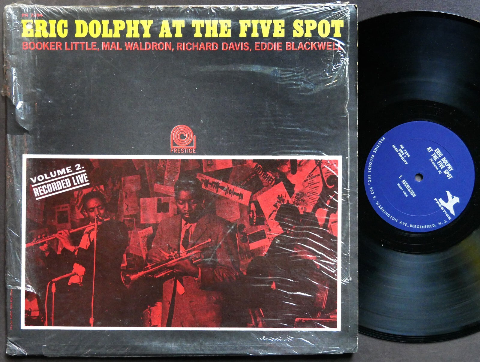 ERIC DOLPHY At The Five Spot Volume 2 LP PRESTIGE PR 7294 RVG MONO Mal Waldron