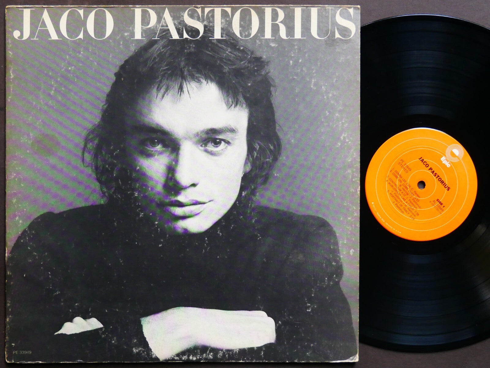 JACO PASTORIUS Self Titled LP EPIC PE 33949 US 1976 Herbie Hancock Lenny White