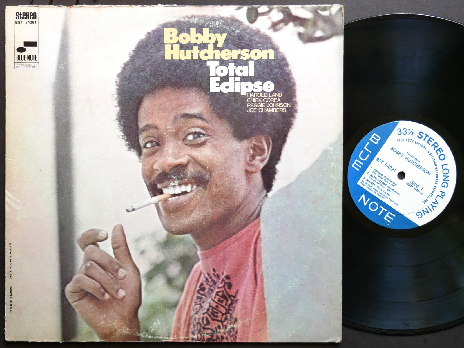 BOBBY HUTCHERSON Total Eclipse LP BLUE NOTE 84291 US '68 Chick Corea Harold Land
