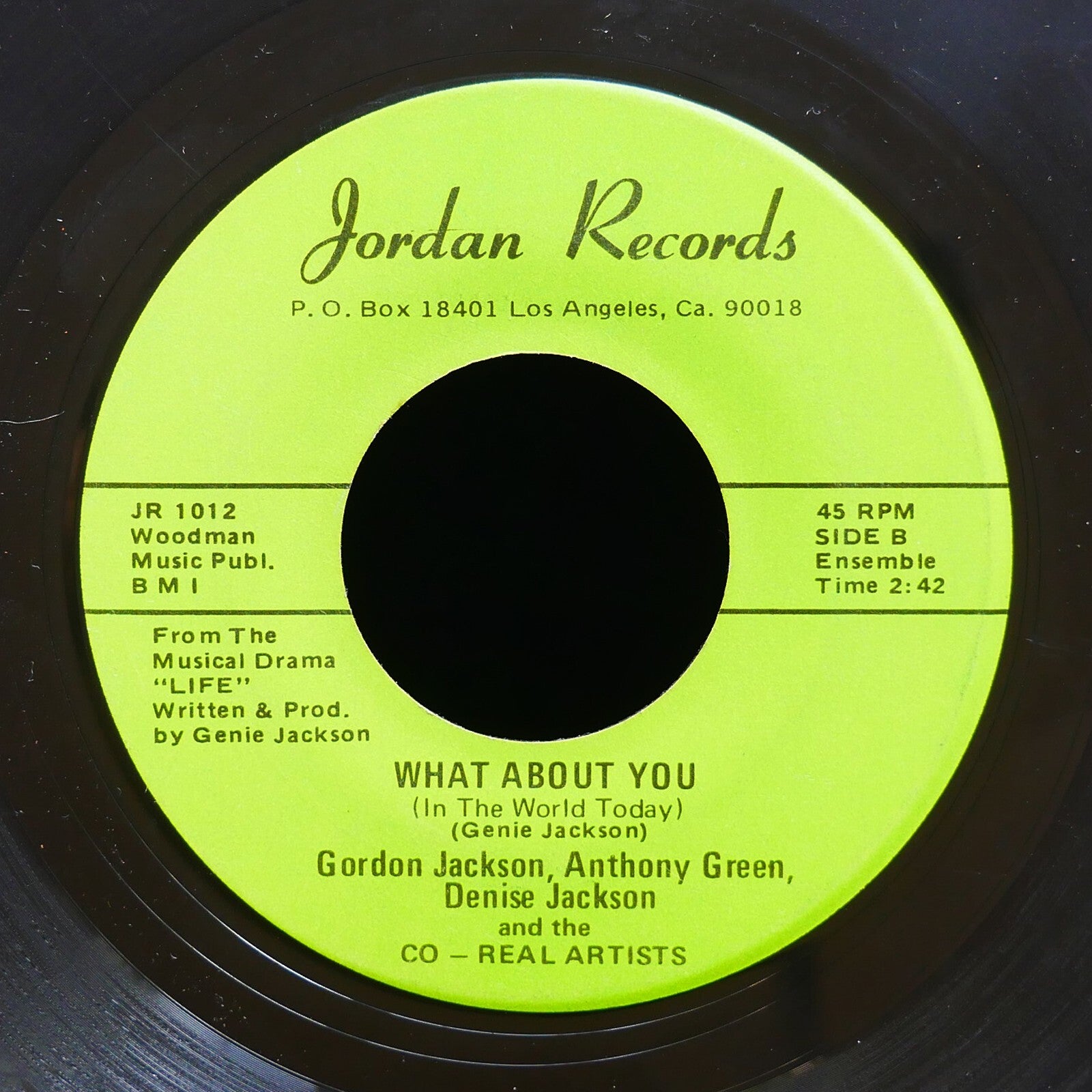CO-REAL ARTISTS What About You 45 JORDAN RECORDS JR 1012 US 1974 Funk Breaks