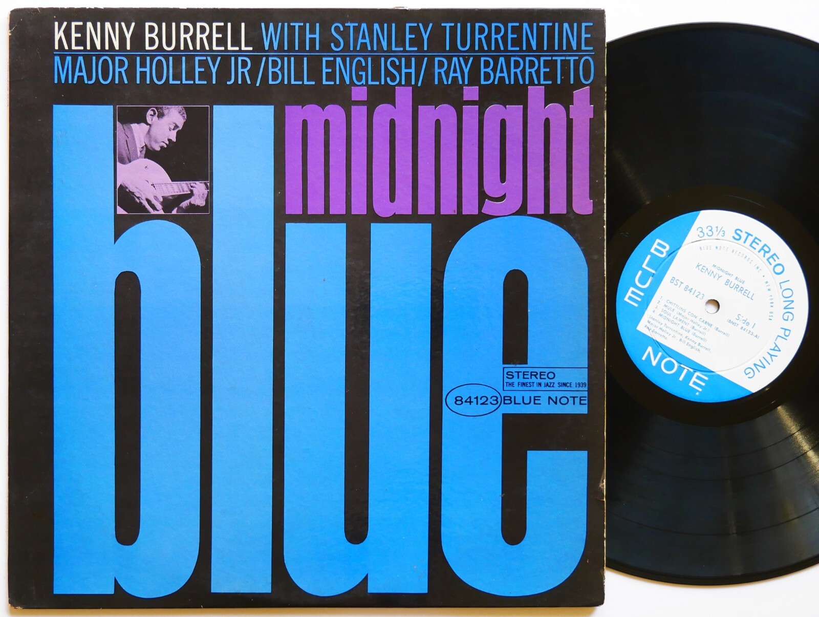 KENNY BURRELL Midnight Blue LP BLUE NOTE 84123 NY RVG DG EAR Stanley Turrentine