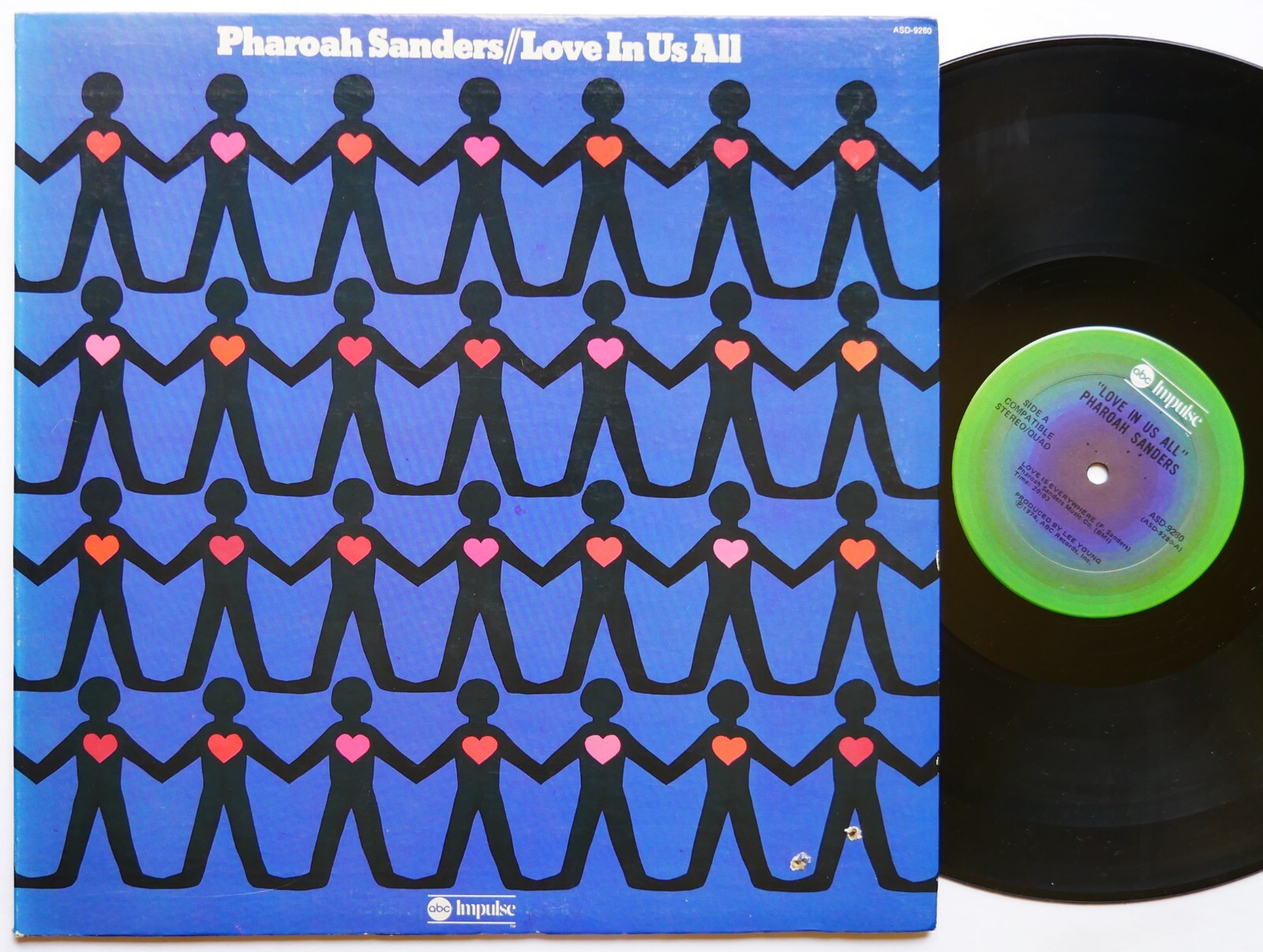 PHAROAH SANDERS Love In Us All LP ABC IMPULSE! ASD-9280 US '74 Cecil McBee CLEAN