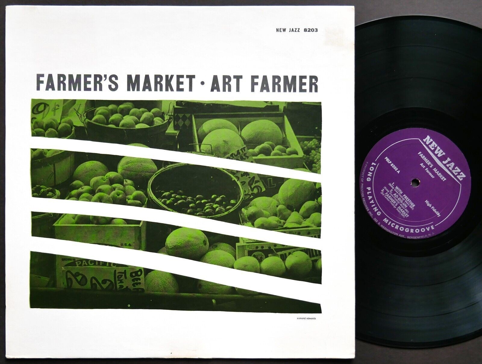 ART FARMER Farmer's Market LP NEW JAZ NJLP 8203 MONO Hank Mobley Elvin Jones