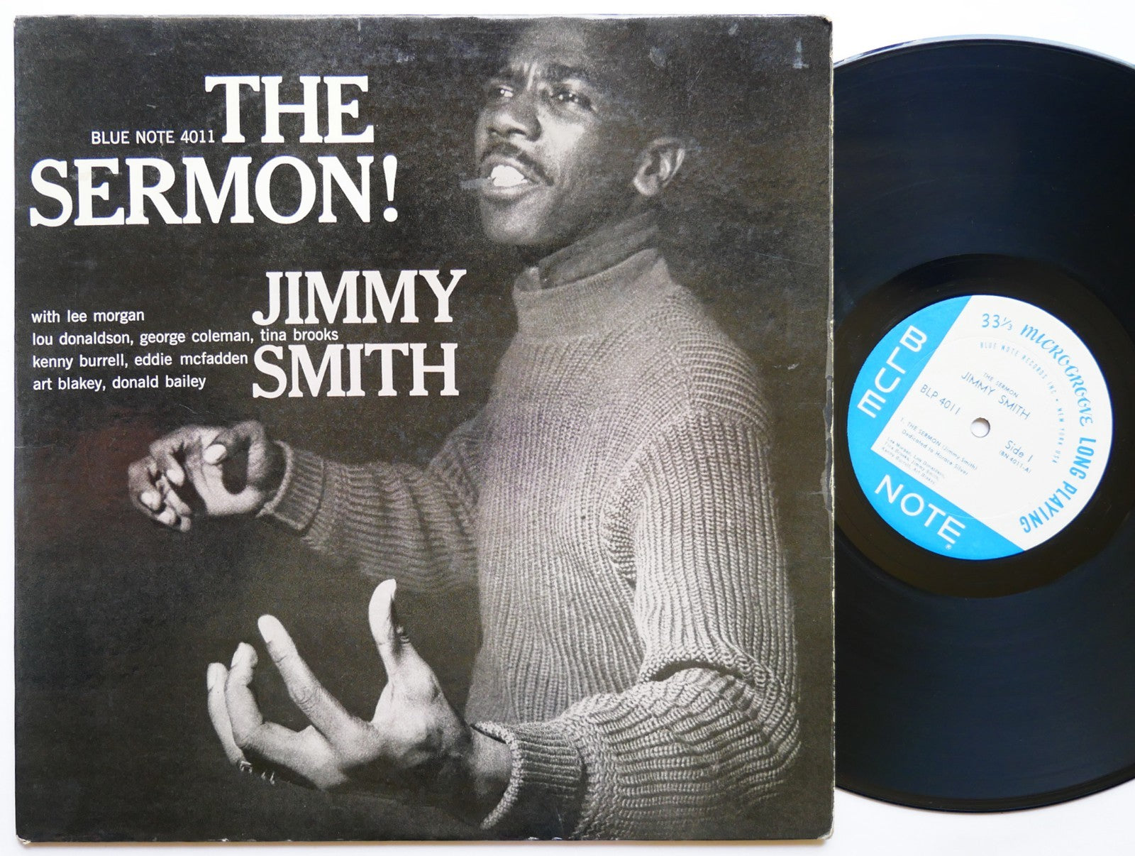 JIMMY SMITH The Sermon! LP BLUE NOTE BLP 4011 US 1962 NY RVG EAR MONO Lee Morgan