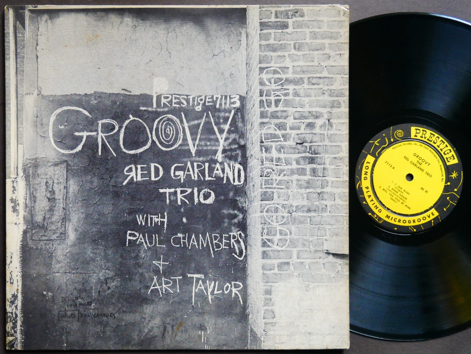 RED GARLAND TRIO Groovy LP PRESTIGE PRLP 7113 US 1958 DG MONO Paul Chambers VG+