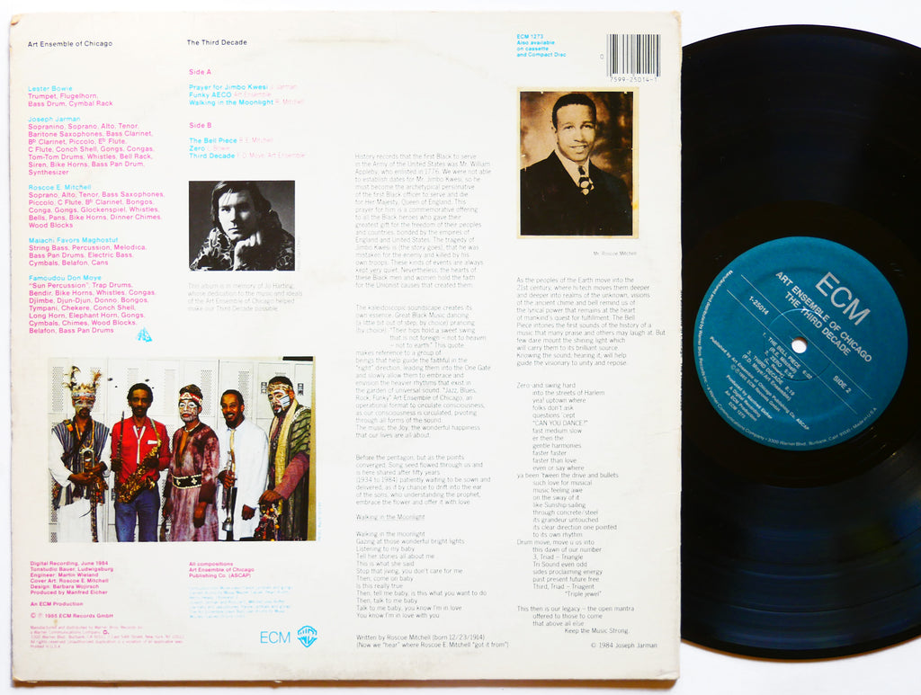 ART ENSEMBLE OF CHICAGO The Third Decade LP ECM RECORDS 1-25014 US 1985 JAZZ