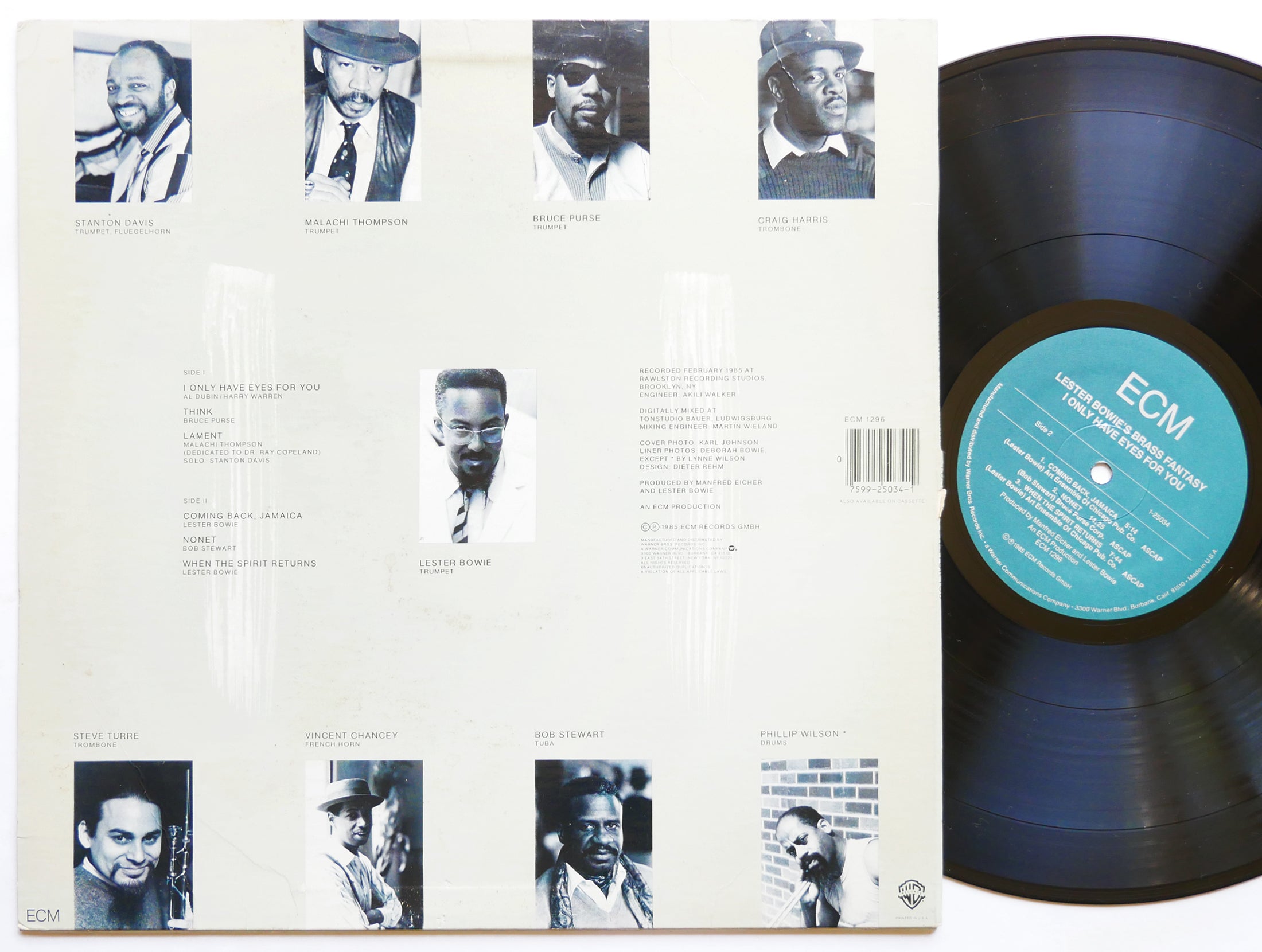 LESTER BOWIE I Only Have Eyes For You LP ECM RECORDS 25034-1 US 1985 JAZZ