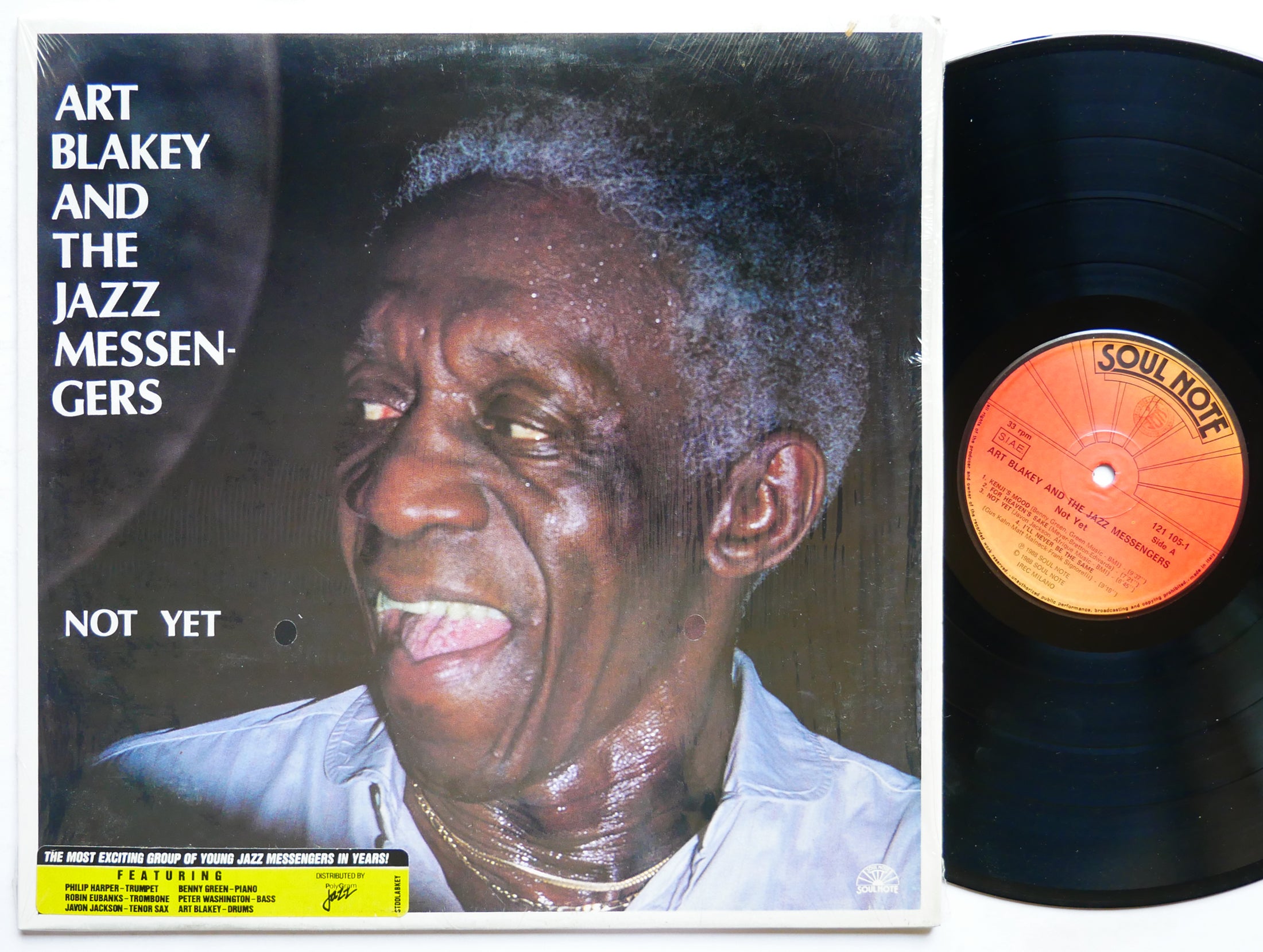 ART BLAKEY Jazz Messengers Not Yet LP SOUL NOTE 121 105-1 Italy 1988 Benny Green