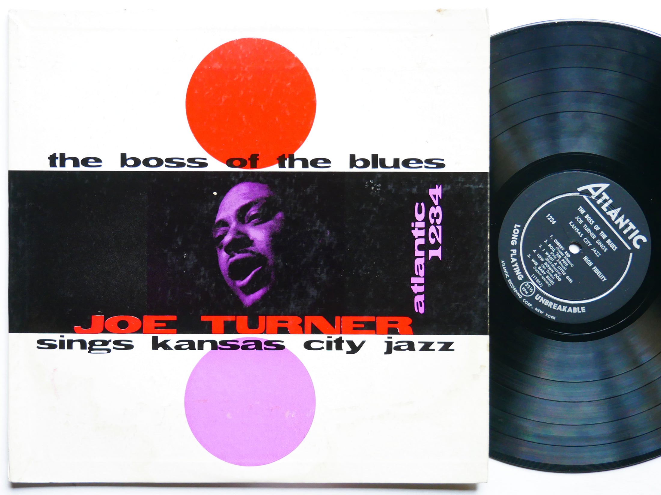JOE TURNER The Boss Of The Blues Sings Kansas City Jazz LP ATLANTIC 1234 US 1956