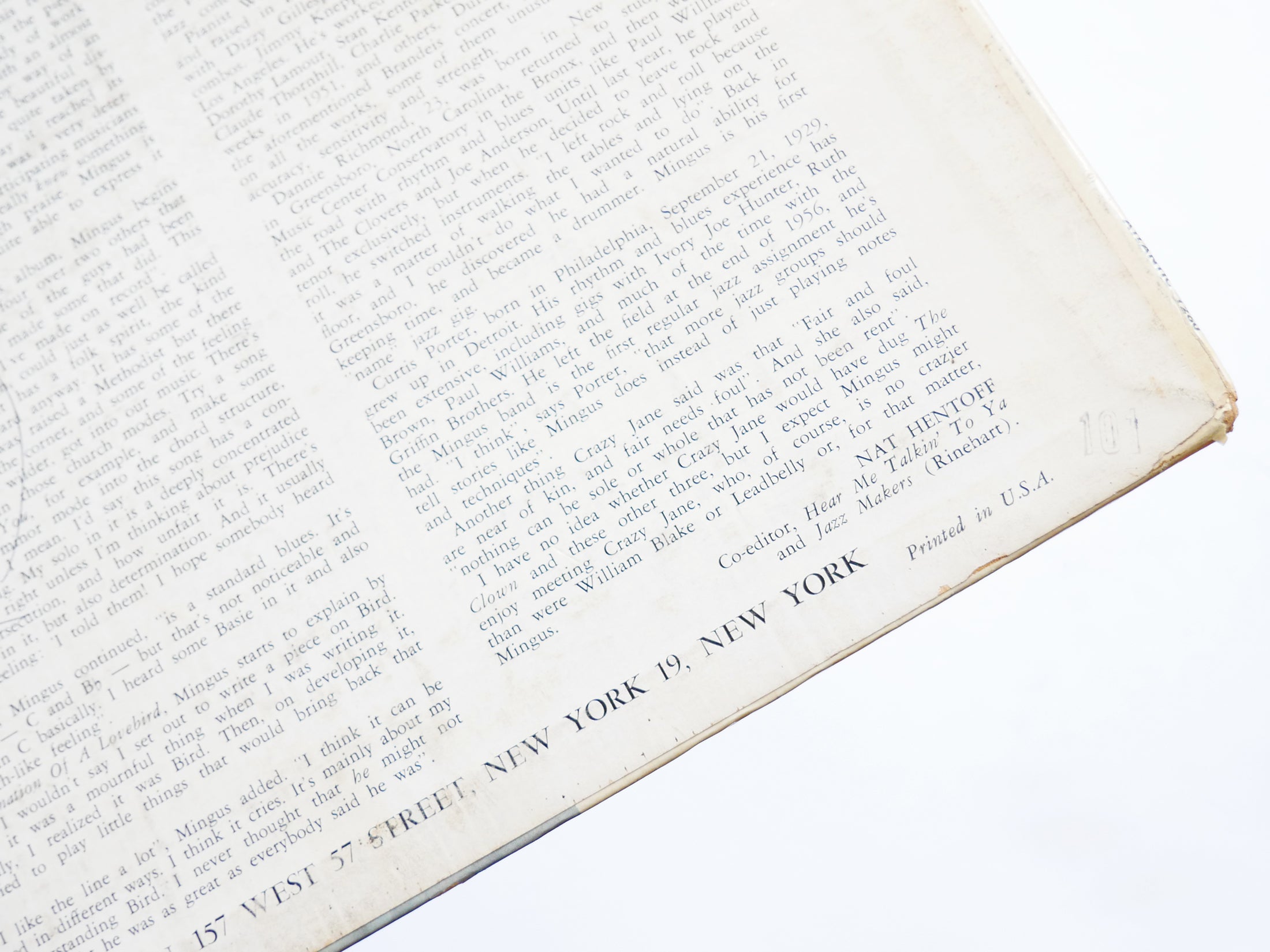 CHARLES MINGUS The Clown LP ATLANTIC 1260 US 1957 DG MONO JAZZ Curtis Porter