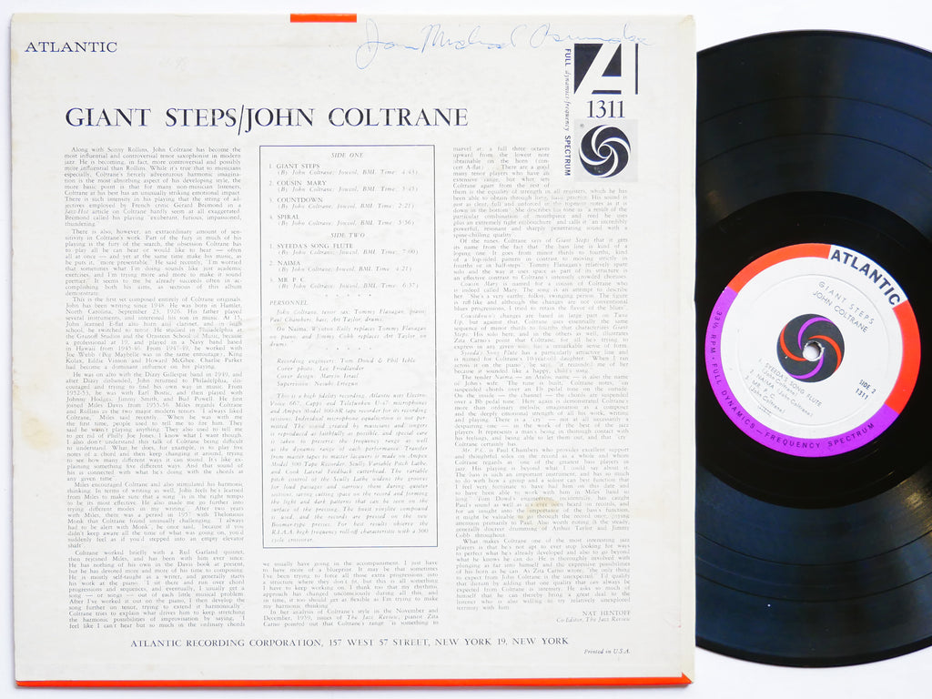 JOHN COLTRANE Giant Steps LP ATLANTIC 1311 US 1960 DG MONO Tommy Flanagan