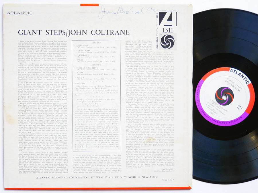 JOHN COLTRANE Giant Steps LP ATLANTIC 1311 US 1960 DG MONO Tommy Flanagan