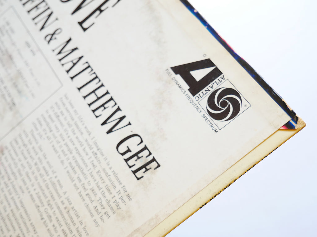 JOHNNY GRIFFIN MATTHEW GEE Soul Groove LP ATLANTIC 1431 US 1963 MONO Hank Jones