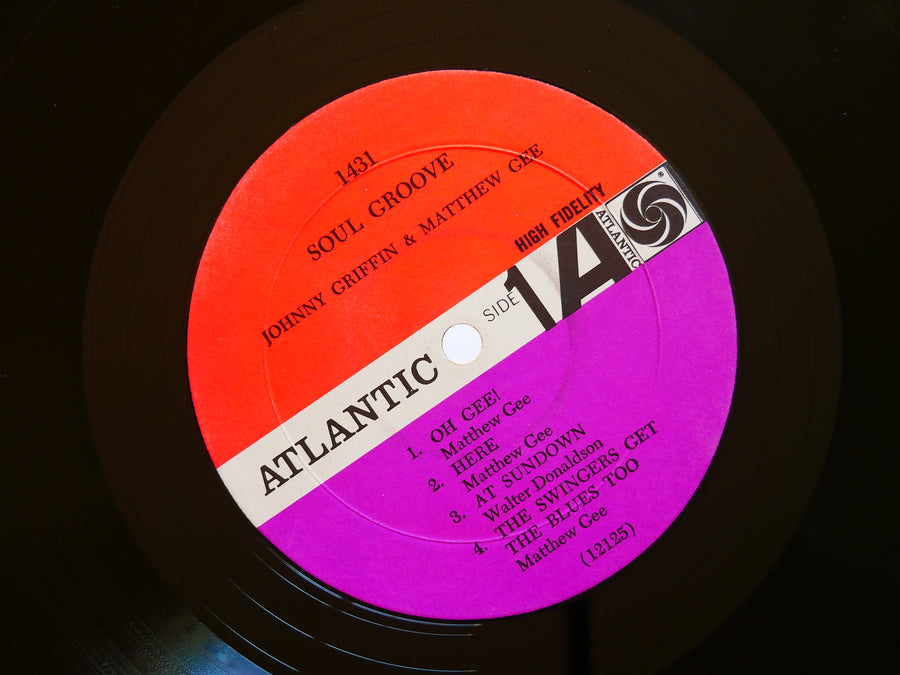 JOHNNY GRIFFIN MATTHEW GEE Soul Groove LP ATLANTIC 1431 US 1963 MONO Hank Jones