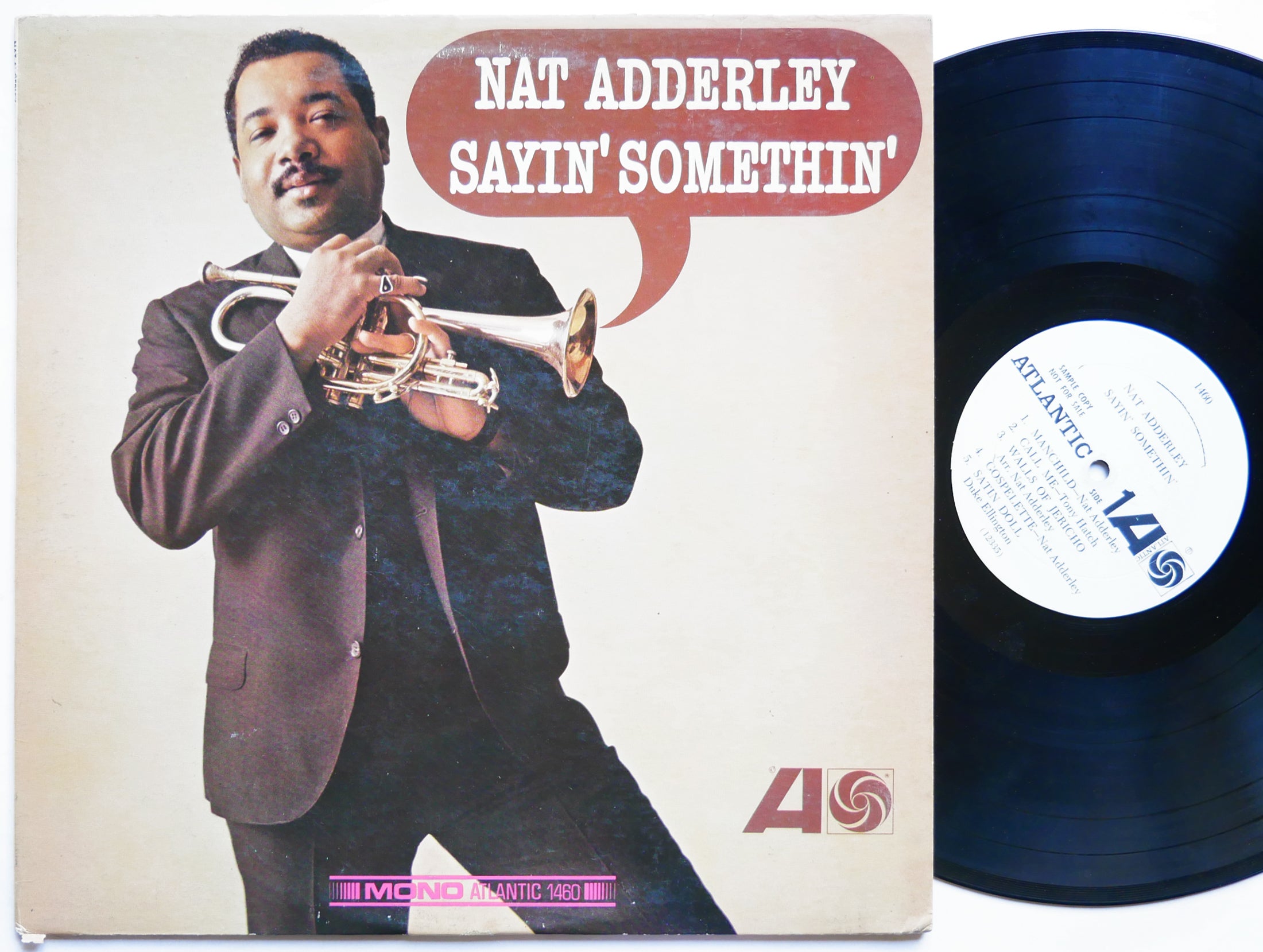 NAT ADDERLEY Sayin' Somethin' LP ATLANTIC 1460 MONO Herbie Hancock Joe Henderson