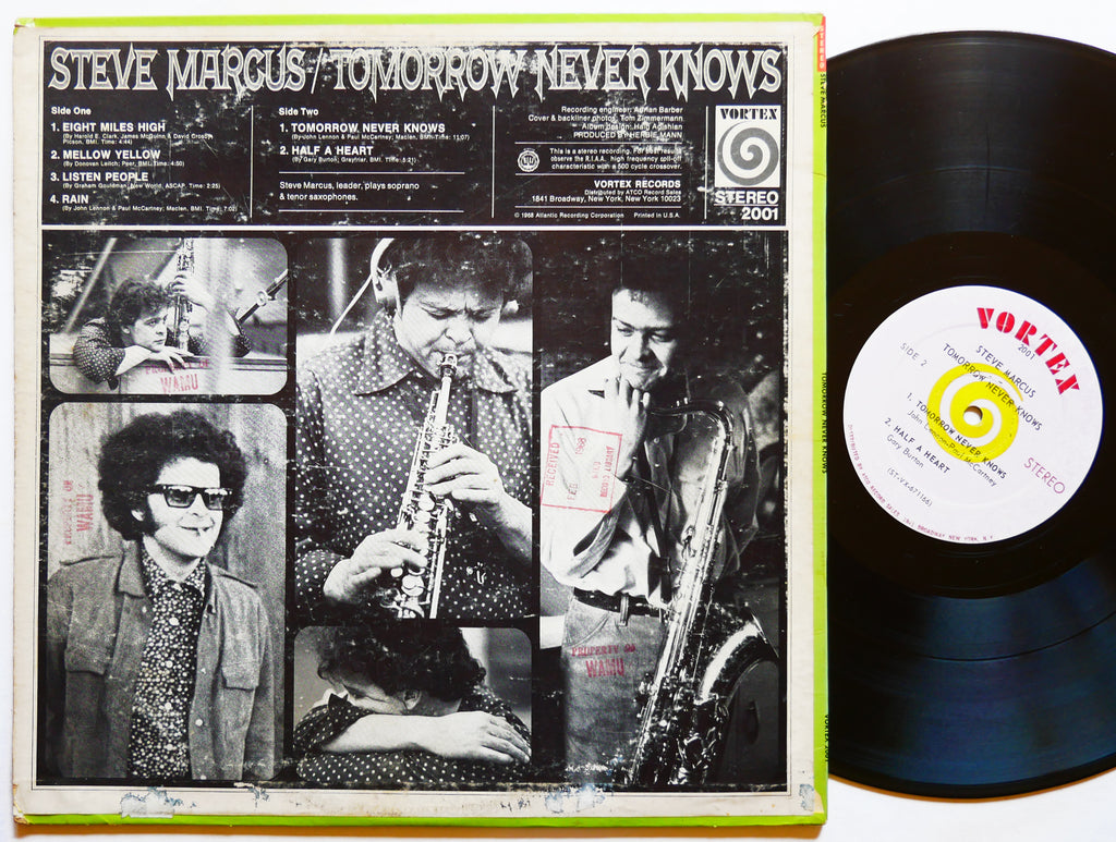 STEVE MARCUS Tomorrow Never Knows LP VORTEX RECORDS 2001 US 1968