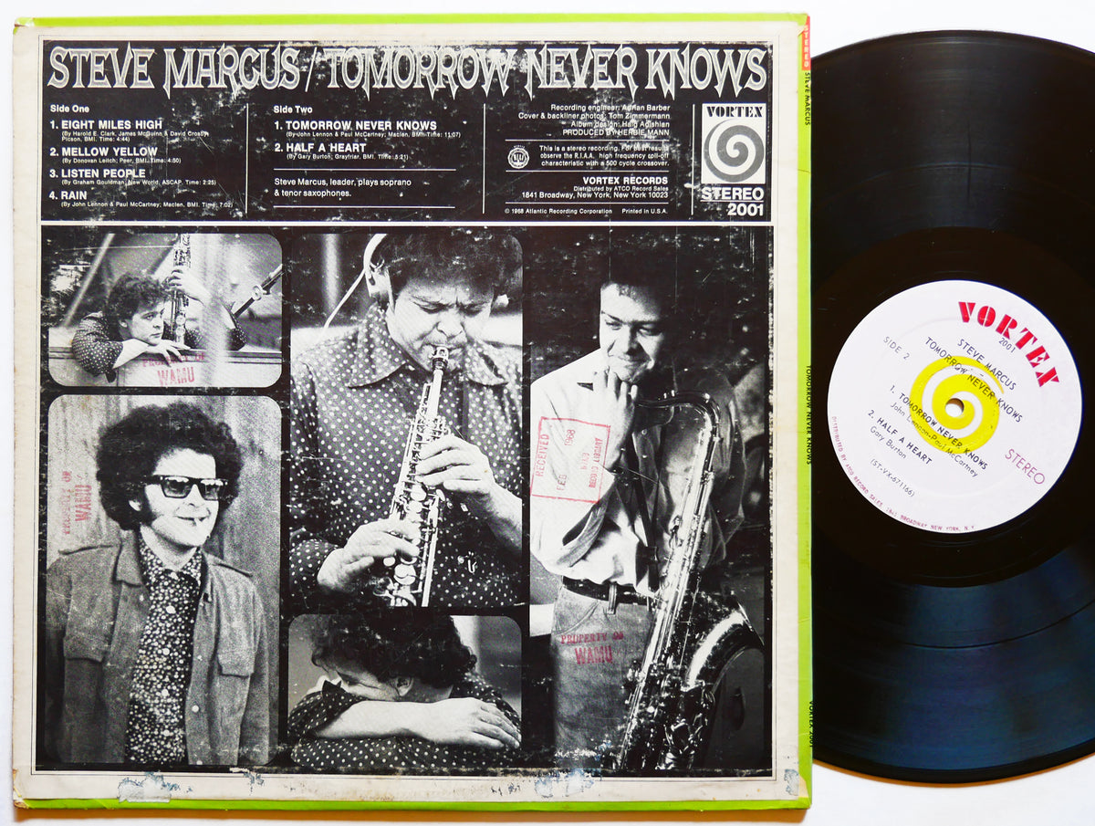 STEVE MARCUS Tomorrow Never Knows LP VORTEX RECORDS 2001 US 1968