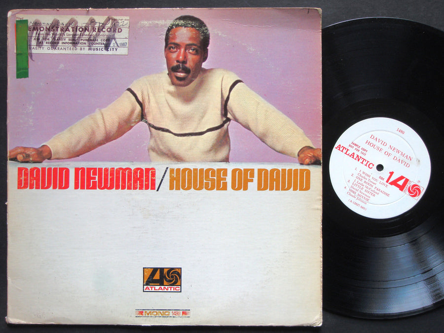 DAVID NEWMAN House Of David LP ATLANTIC 1489 US 1967 MONO PROMO JAZZ Milt Turner