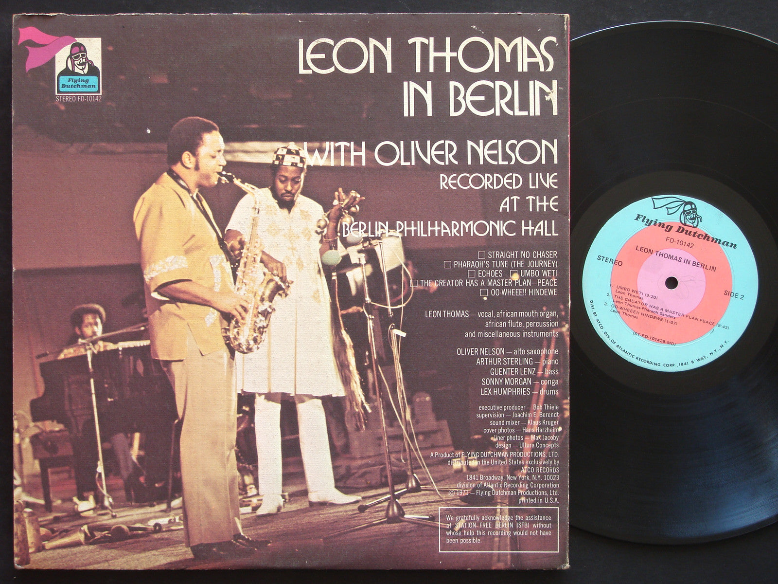 LEON THOMAS OLIVER NELSON In Berlin LP FLYING DUTCHMAN FD-10142 US '71 Afro Jazz