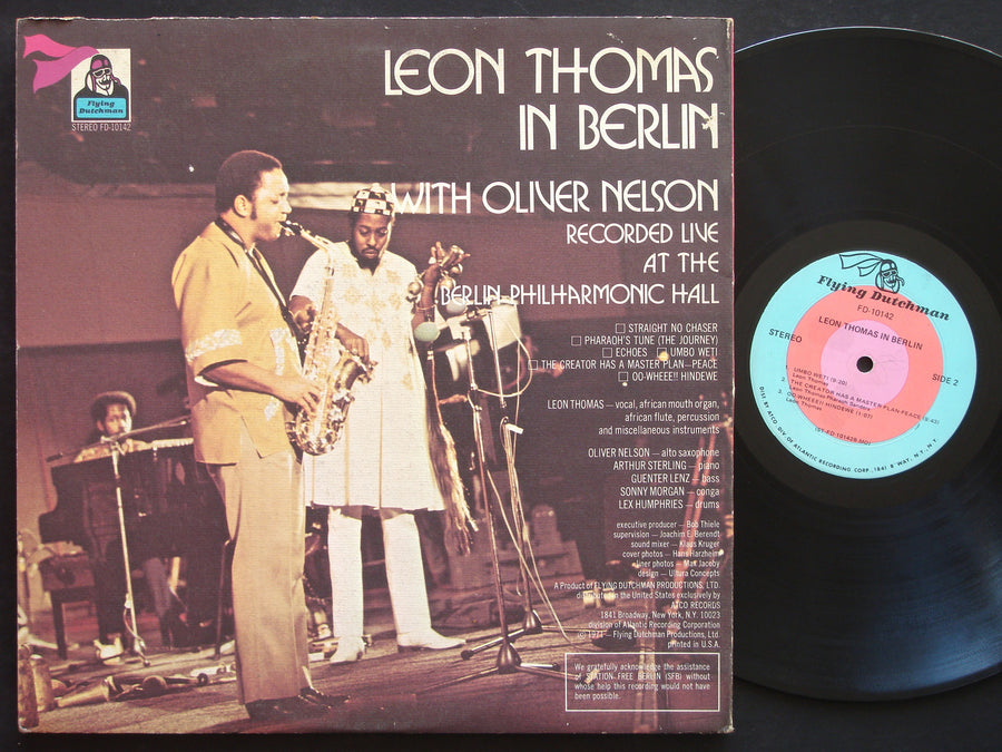 LEON THOMAS OLIVER NELSON In Berlin LP FLYING DUTCHMAN FD-10142 US '71 Afro Jazz