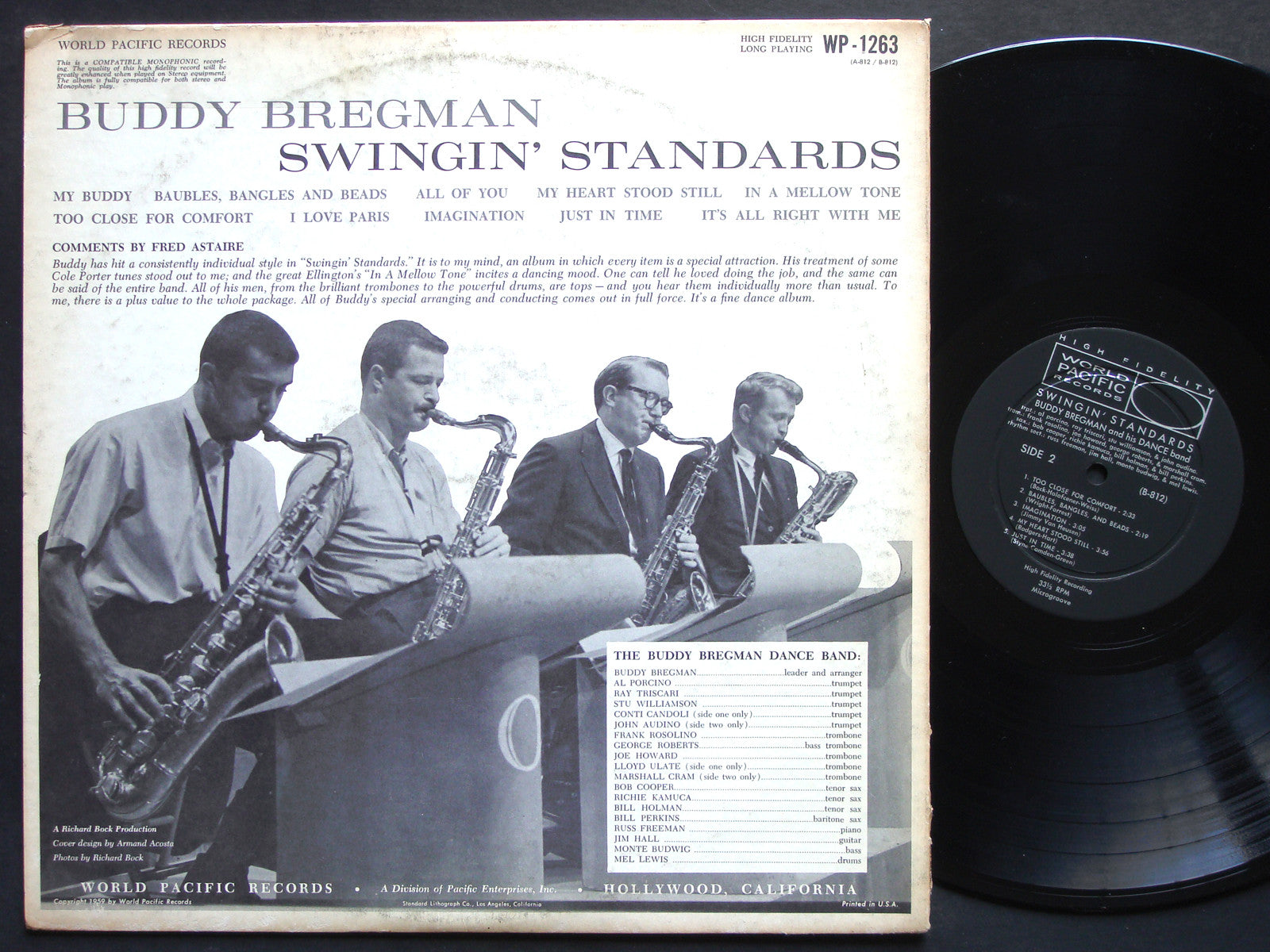 BUDDY BREGMAN Swingin' Standards LP WORLD PACIFIC WP-1263 US 1959 DG MONO