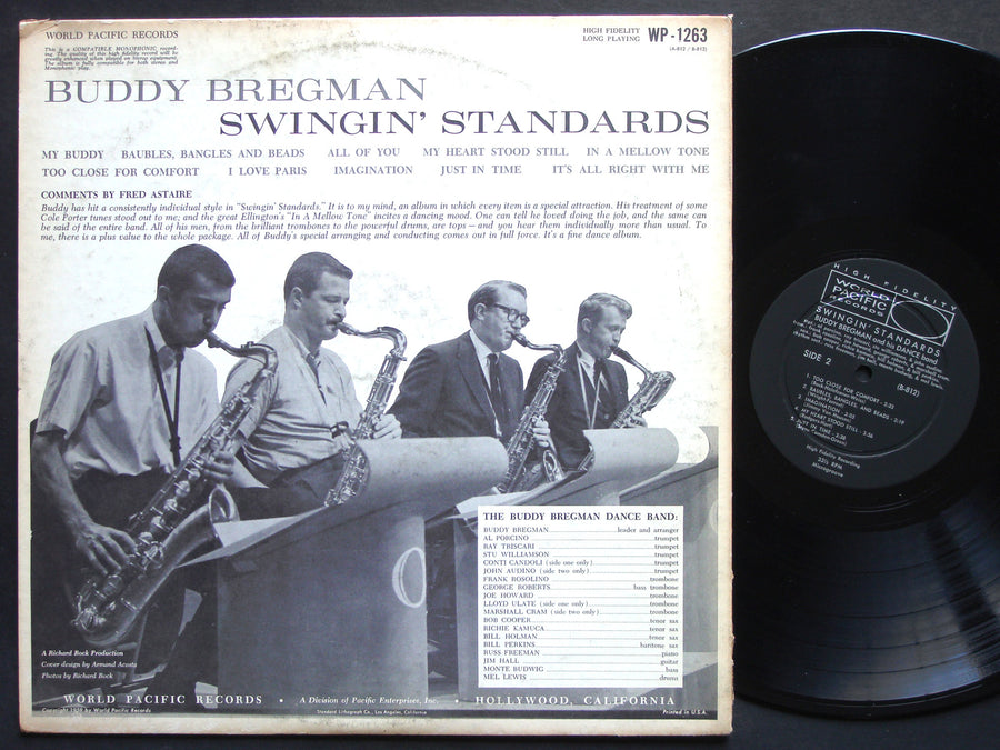 BUDDY BREGMAN Swingin' Standards LP WORLD PACIFIC WP-1263 US 1959 DG MONO