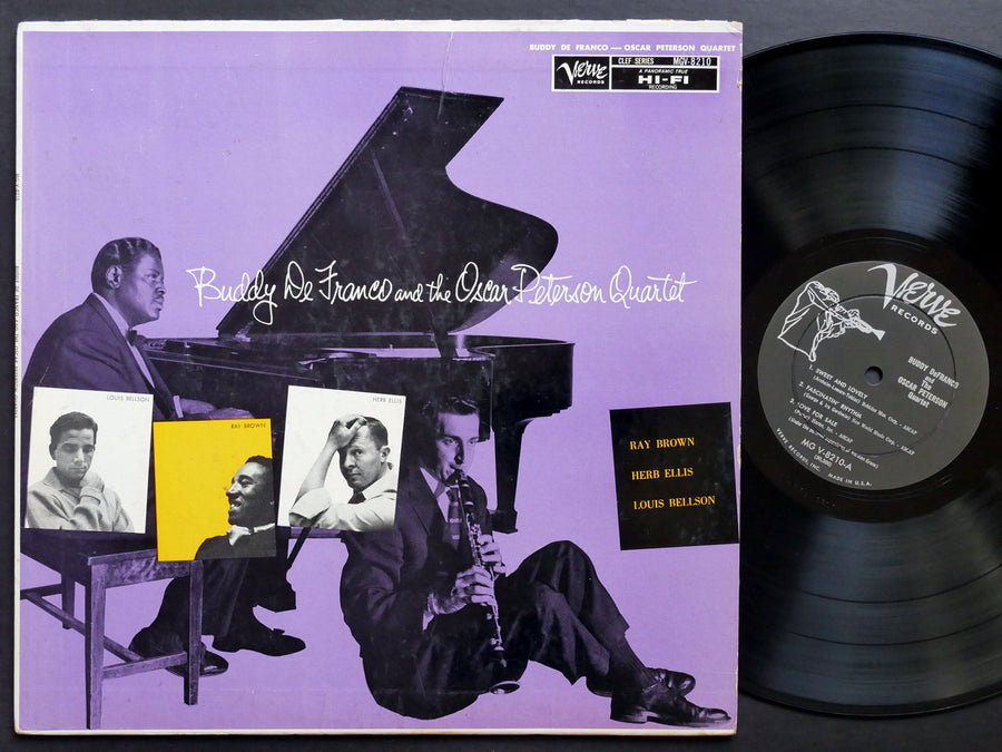 BUDDY DE FRANCO OSCAR PETERSON Quartet LP VERVE MGV-8210 US 1958 JAZZ DG MONO