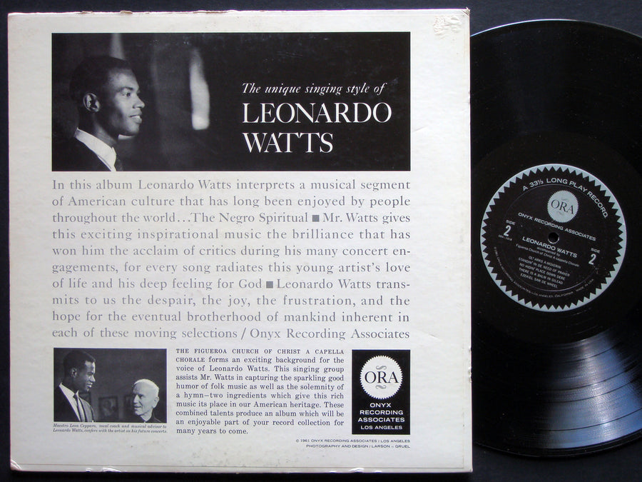LEONARDO WATTS On Ma Journey LP ONYX RECORDING ASSOCIATES ORA-101 US 1961