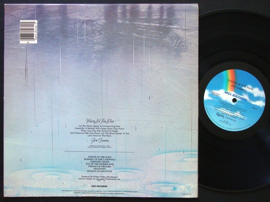 JOE SAMPLE Voices In The Rain LP MCA RECORDS MCA-5172 US 1981 JAZZ