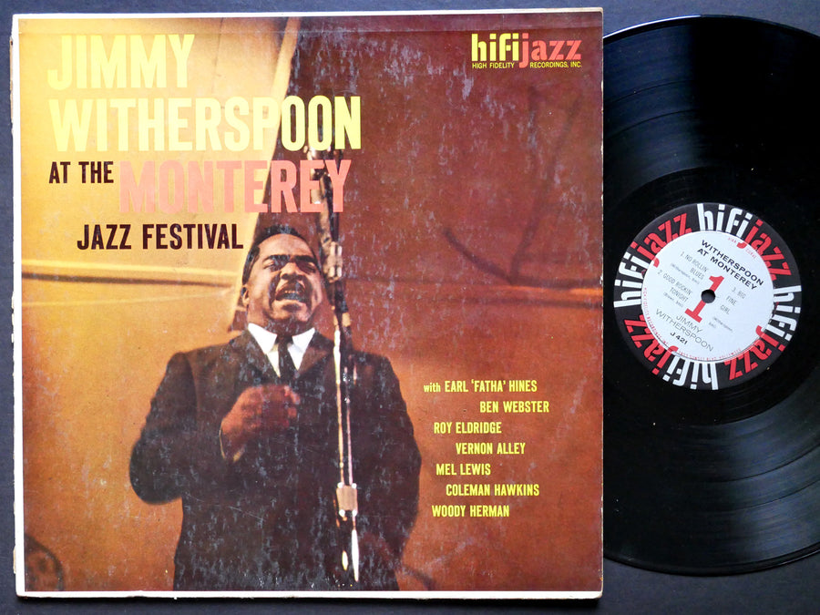 JIMMY WITHERSPOON At The Monterey Jazz Festival LP HIFI JAZZ J421 DG MONO Blues