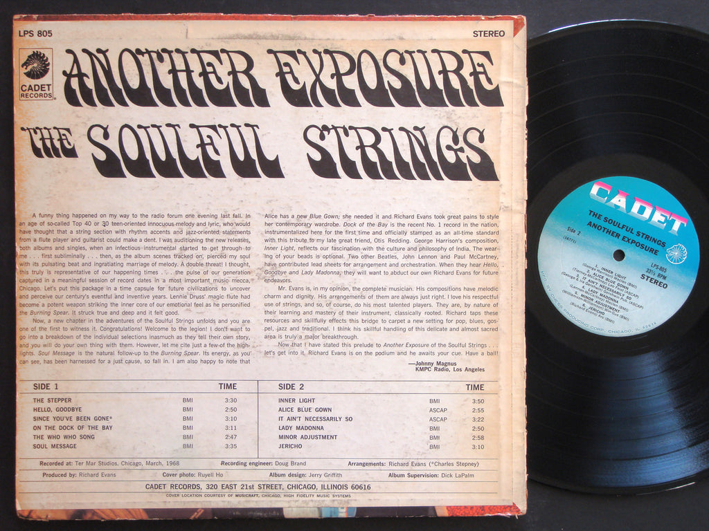 THE SOULFUL STRINGS Another Exposure LP CADET RECORDS LPS 805 US 1968 SOUL JAZZ