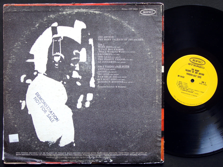 JHO ARCHER The Many Talents Of.. LP EPIC BN 26430 Orig US 1968 LATIN JAZZ